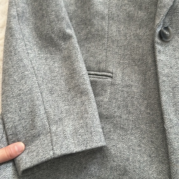 Zara STRAIGHT CUT HERRINGBONE BLAZER - Picture 13 of 14